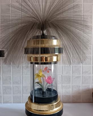Lampada vintage a fibre ottiche rotane