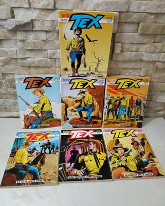7 fumetti Tex ristampe vari numeri