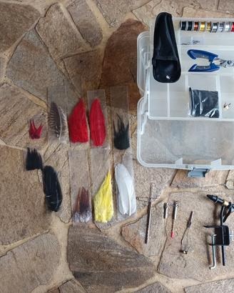 kit per costruzione mosche da pesca
