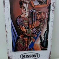 Cartello in Alluminio Vintage style Missoni,
