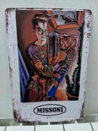 Cartello in Alluminio Vintage style Missoni,