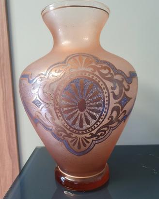 Vaso Grande Vintage Vetro Smerigliato anni '70