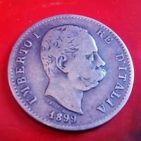 Moneta "1 LIRA" in Argento Re UMBERTO I conio 1899