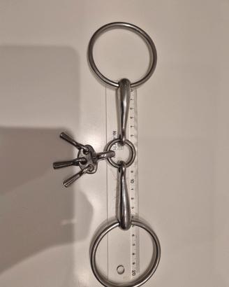 Imboccatura filetto snodato con giochi 14 cm