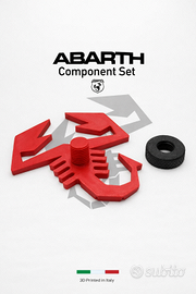 Logo Abarth per Fiat 500 Griglia Posteriore 3D
