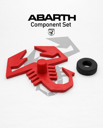 Logo Abarth per Fiat 500 Griglia Posteriore 3D