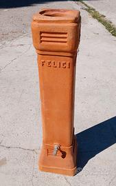Colonnina in terracotta Felici per stufa cm.70