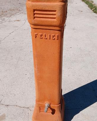 Colonnina in terracotta Felici per stufa cm.70