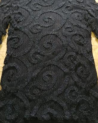 Maglione decorato con pizzo lurex Blumarine tg. 40