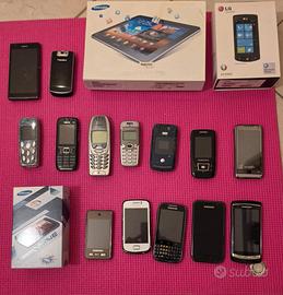 Lotto 16 cellulari vintage 1 tablet nokia samsung