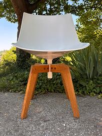 MDF ITALIA sedia con gambe in rovere FLOW CHAIR