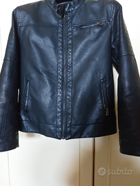 Giubbino in pelle nero