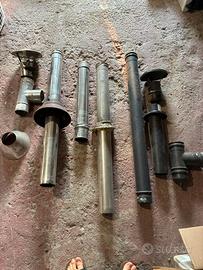 Canna fumaria acciao diametro 80 per stufa pellet