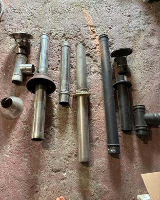 Canna fumaria acciao diametro 80 per stufa pellet