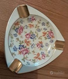 Posacenere Lindner Küps Bavaria porcellana e oro