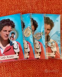 Set 4 medaglie di San Carlo Acutis