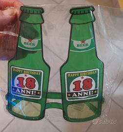 Occhiali per festa Happy Birthday 18 Anni