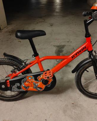 Bicicletta ruote 16 bambino + ruote piccole