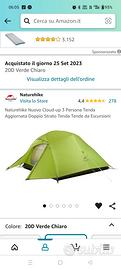 tenda da trekking Naturehike Cloud Up 3