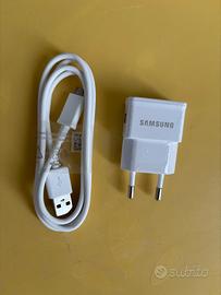 Caricabatterie originale Samsung e cavo USB