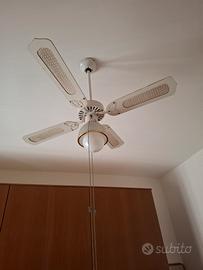 Due ventilatori bianchi con 4 pale
