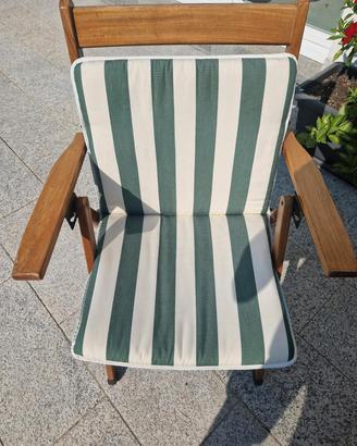 tavolo e sedie da giardino