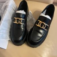 Mocassini Guess donna n.38 – Nero, logo GG oro