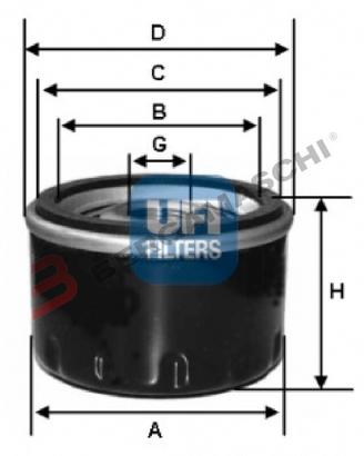 FILTRO OLIO PIAGGIO PORTER 1300 23.255.00