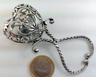 Sonaglino LegaArgento Ricordo IdeaRegalo Battesimo