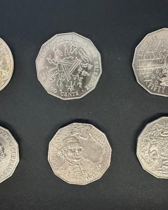 Monete Australiane 50 Cents commemorativi