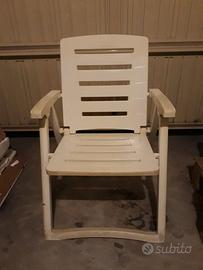 SEDIE in plastica da giardino pieghevoli