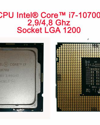 Cpu Processore Intel® Core™ i7-10700 SK  LGA 1200