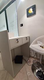 NUOVO Bancone Reception bianco 80x45x100