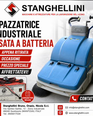 id225 spazzatrice industriale