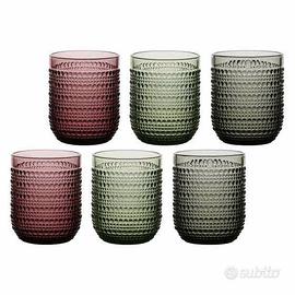 thun Set Sei bicchieri con pallini 