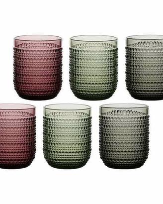 thun Set Sei bicchieri con pallini 