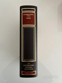 Vico, Opere - Letteratura Italiana Ricciardi