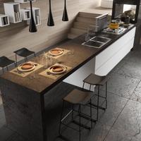 Cucina Lineare Moderna ● Con maniglia Gola 300cm