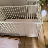 Lettino Ikea con materasso