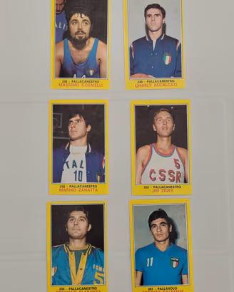 Figurine Panini 1970/71 pallacanestro e pallavolo 