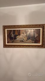 Quadro con cornice oro