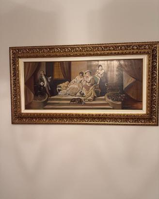 Quadro con cornice oro