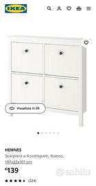 Scarpiera Ikea Hemnes