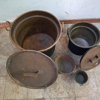 caldaie in rame d'epoca 