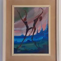 Quadro ad olio di Giorgio Vicari anno 1974