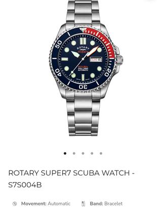 Orologio automatico  diver 300mt Rotary Super 7