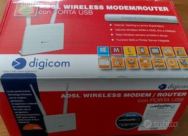 Modem Router ADSL2  Wireless USB N 300 8E4578 RAW3