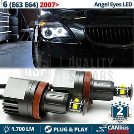 ANGEL EYES LED H8 PER BMW Serie 6 E63 E64 dal 2007