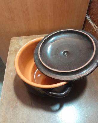 Pentola in terracotta smaltata