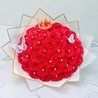 Mazzo di 45 rose rosse